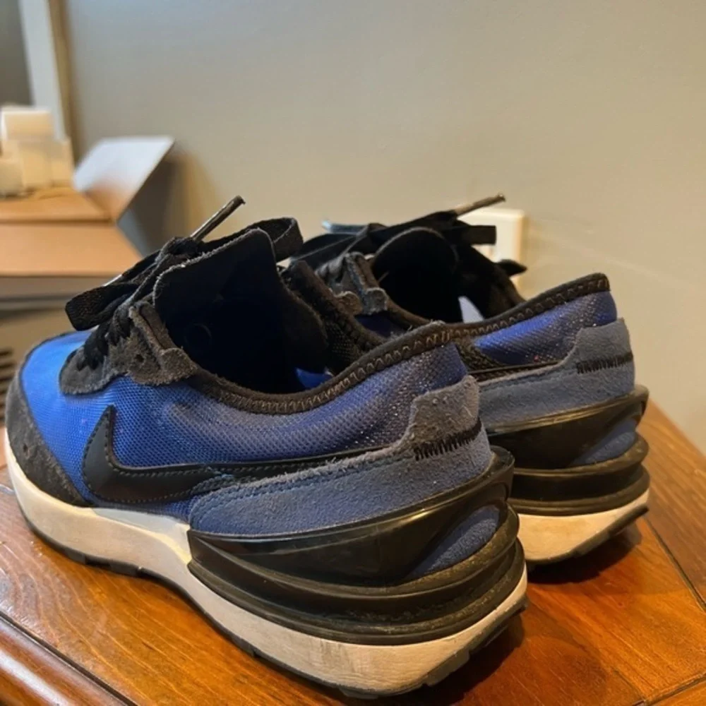 Nike Waffle‎ One Classic Racer Blue Retro Mesh Suede Sneakers Size 3.5 Youth